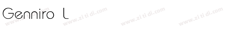 Genniro Light字体转换